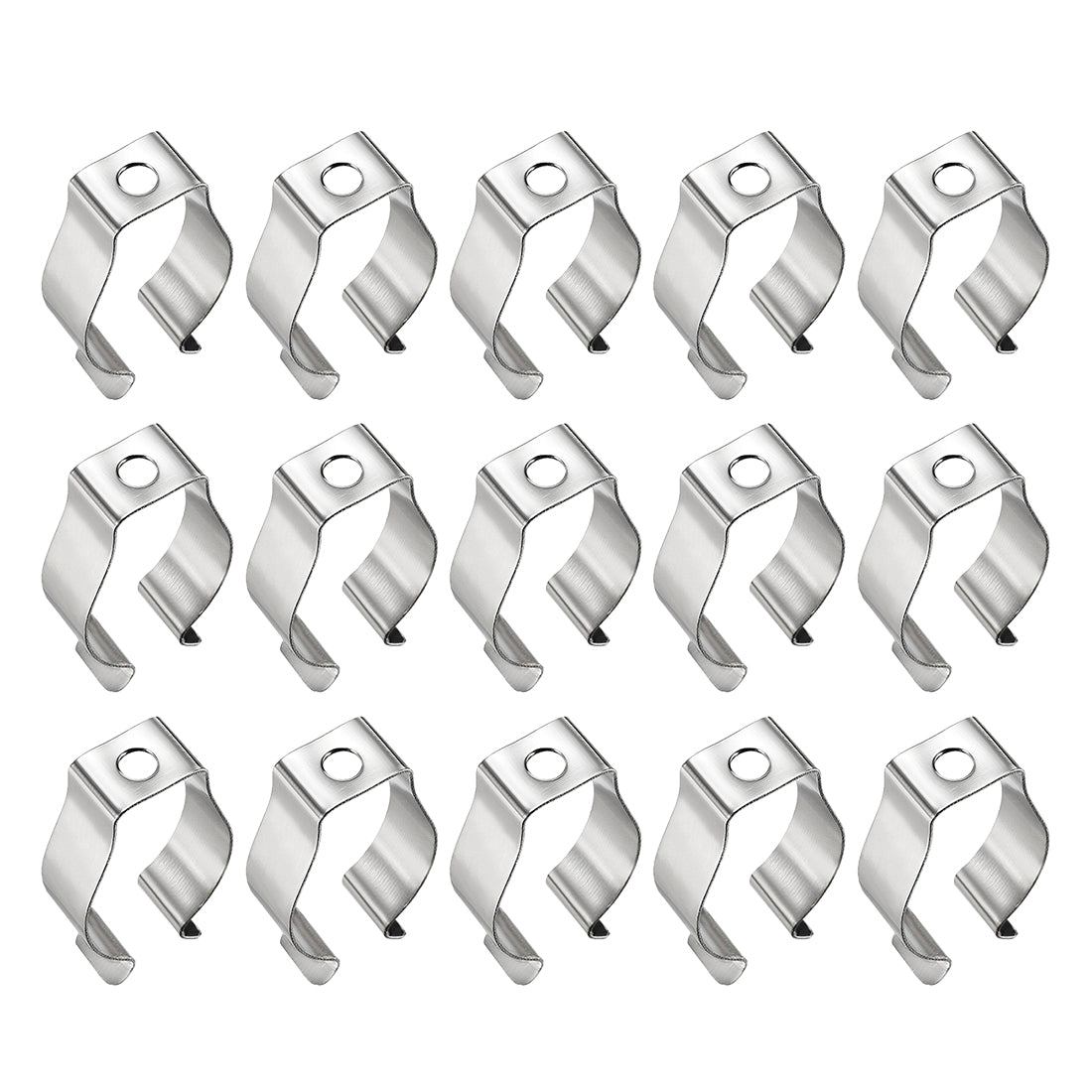 Harfington 15 Pcs T8 LED Fluorescent Tube Lamp U Clips Holder (34 x 20 x9.5mm)