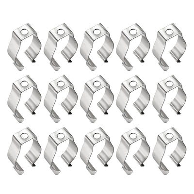 Harfington 15 Pcs T8 LED Fluorescent Tube Lamp U Clips Holder (34 x 20 x9.5mm)