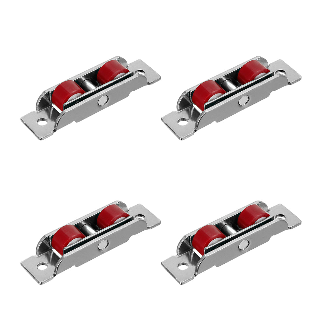 Harfington 13mm Dia, Sliding Door Window Pulley Double Wheel, Stainless Steel 4pcs