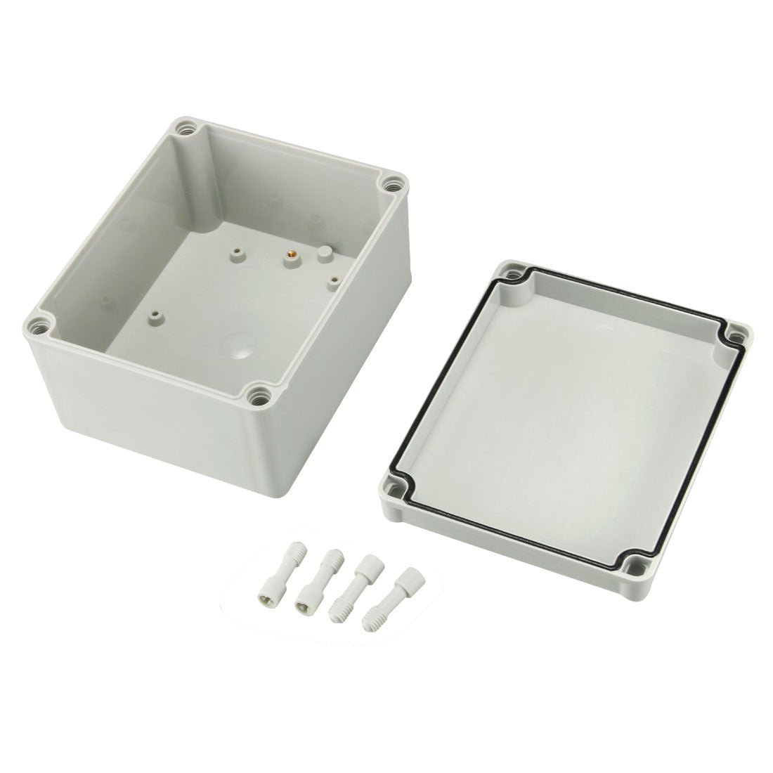 Harfington 170 x 140 x 95mm Electronic Plastic DIY Junction Box Enclosure Case Light Gray