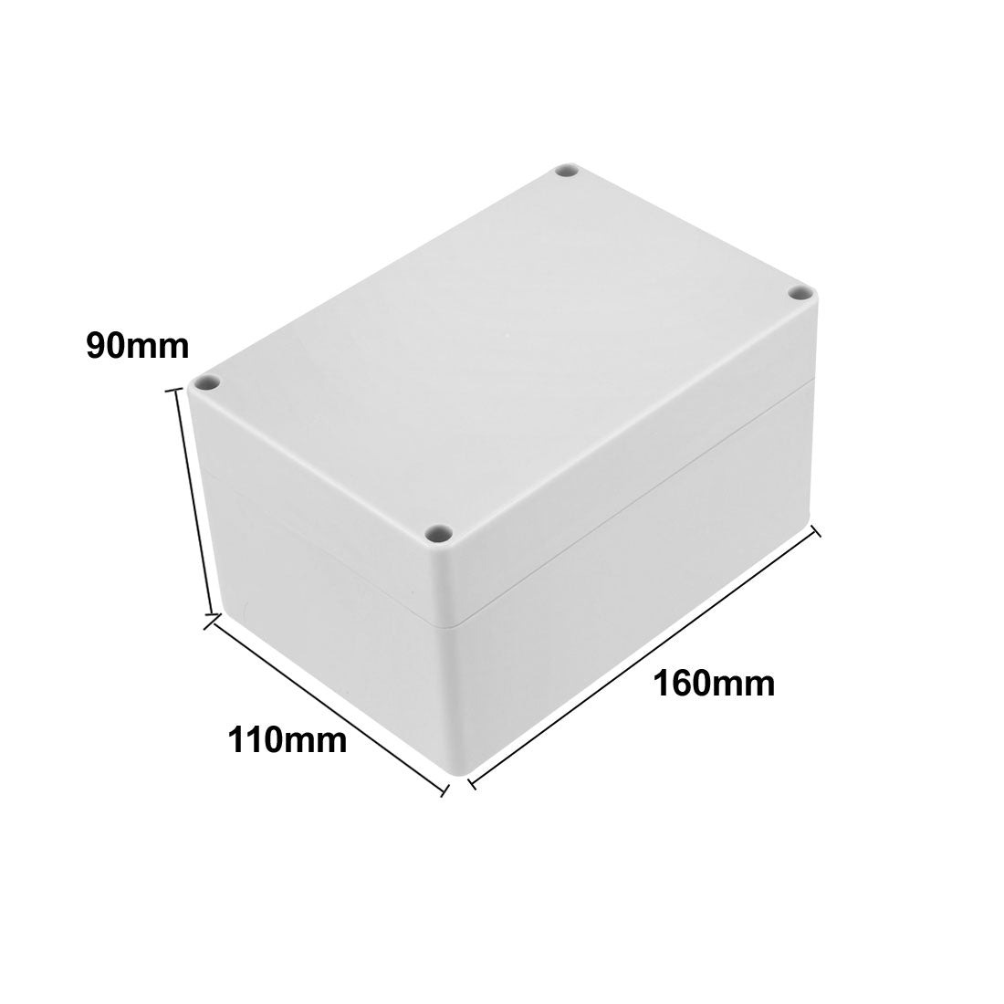 Harfington 160 x 110 x 90mm Electronic Plastic DIY Junction Box Enclosure Case Gray