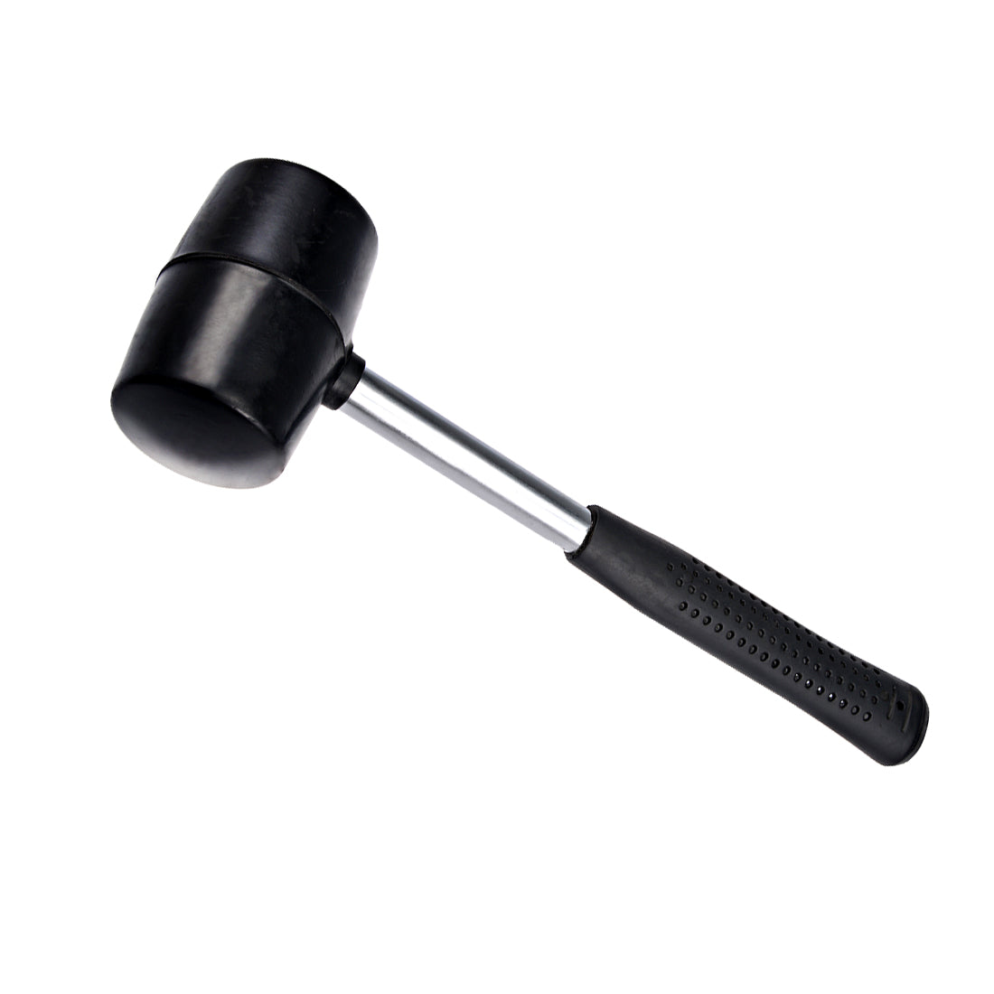 Harfington 18 Ounce Black Rubber Hammer Mallet w Stainless Steel Tube Handle