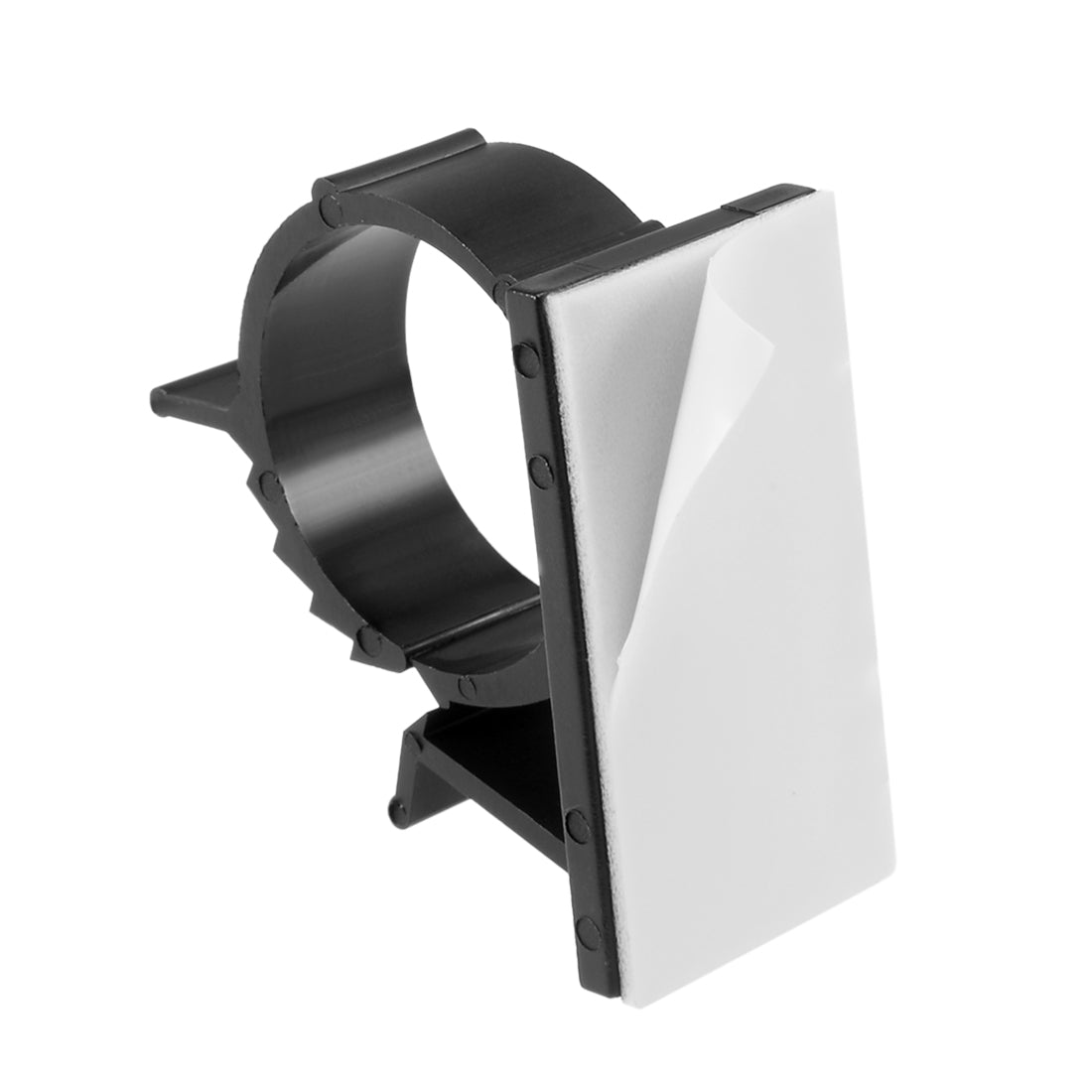 Harfington 13Pcs Self Adhesive Adjustable Wire Cable Tie Sticker Clip Black 2225