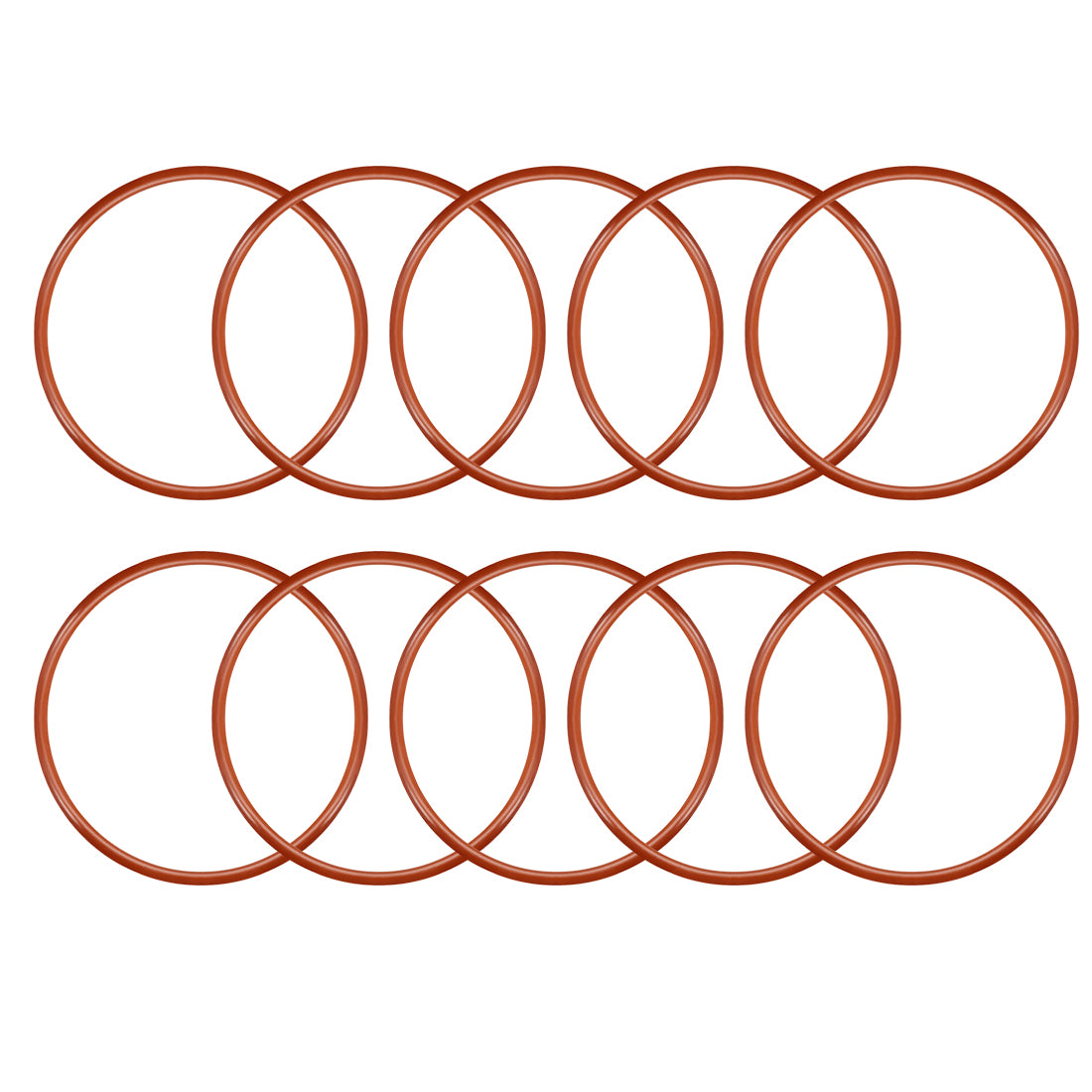 Harfington Silicone O-Ring VMQ Seal Rings Sealing Gasket Red