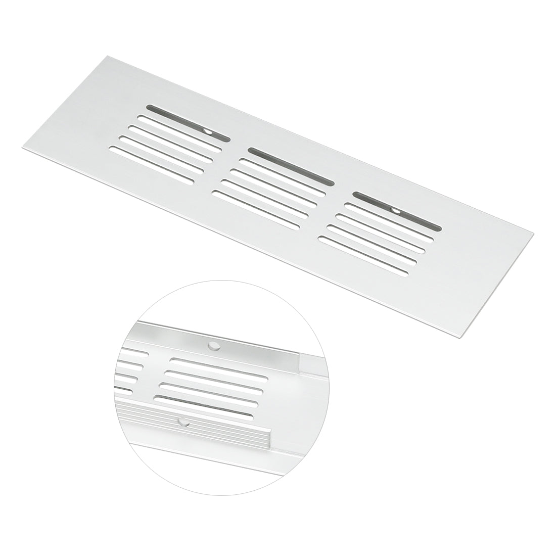 Harfington 150mmx50mm, Ventilation Grille, Aluminum Alloy Air Vent Louvered Grill Cover 4pcs