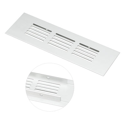 Harfington 150mmx50mm, Ventilation Grille, Aluminum Alloy Air Vent Louvered Grill Cover 4pcs