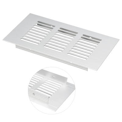 Harfington 150mmx80mm, Ventilation Grille, Aluminum Alloy Air Vent Louvered Grill Cover 2pcs
