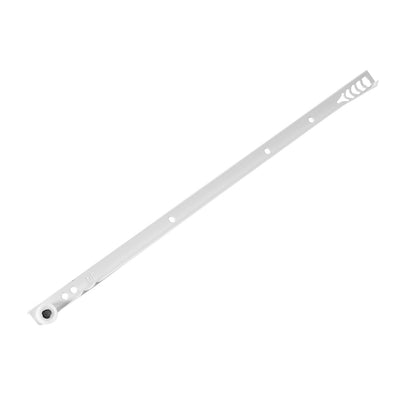 Harfington 18" Keyboard Slide Glide, Roller Wheel Cabinet Drawer Runner, White, 1 Pair