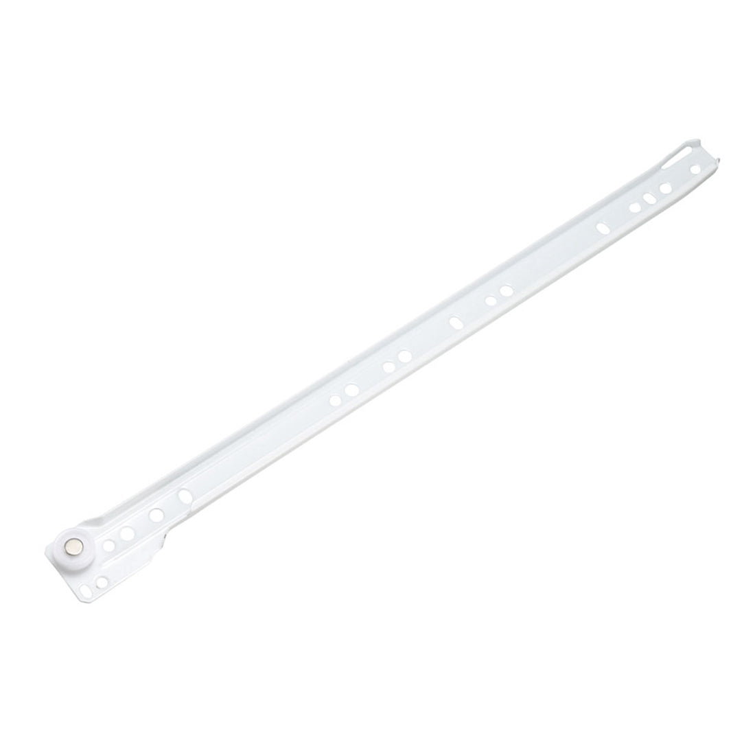 Harfington 16" Keyboard Slide Glide, Roller Wheel Cabinet Drawer Runner, White, 1 Pair