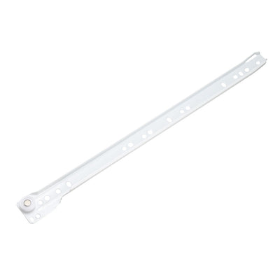 Harfington 16" Keyboard Slide Glide, Roller Wheel Cabinet Drawer Runner, White, 1 Pair