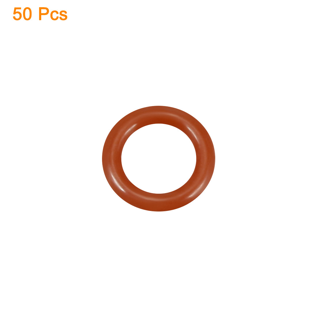 Harfington Silicone O-Ring VMQ Seal Rings Sealing Gasket Red 50PCS