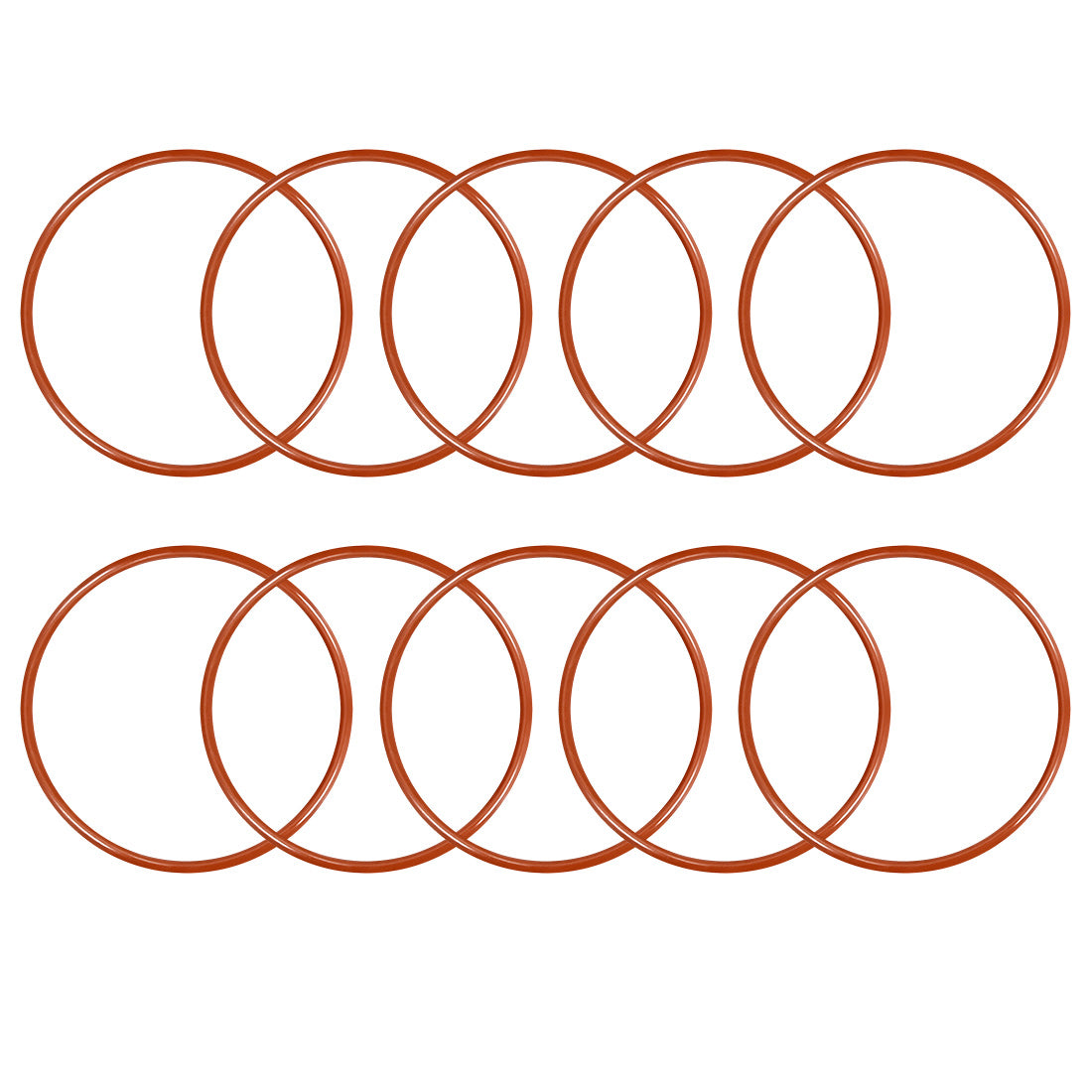 Harfington Silicone O-Ring VMQ Seal Rings Sealing Gasket Red