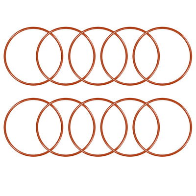 Harfington Silicone O-Ring VMQ Seal Rings Sealing Gasket Red