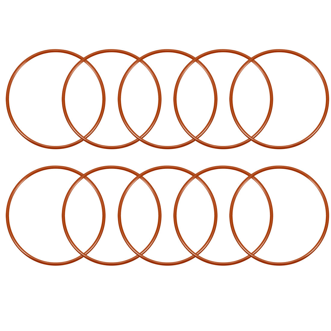 Harfington Silicone O-Ring VMQ Seal Rings Sealing Gasket Red