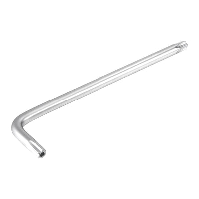 Harfington Long Tamper Proof Torx Star Key Bit Wrench L-Shape Nickel Plated