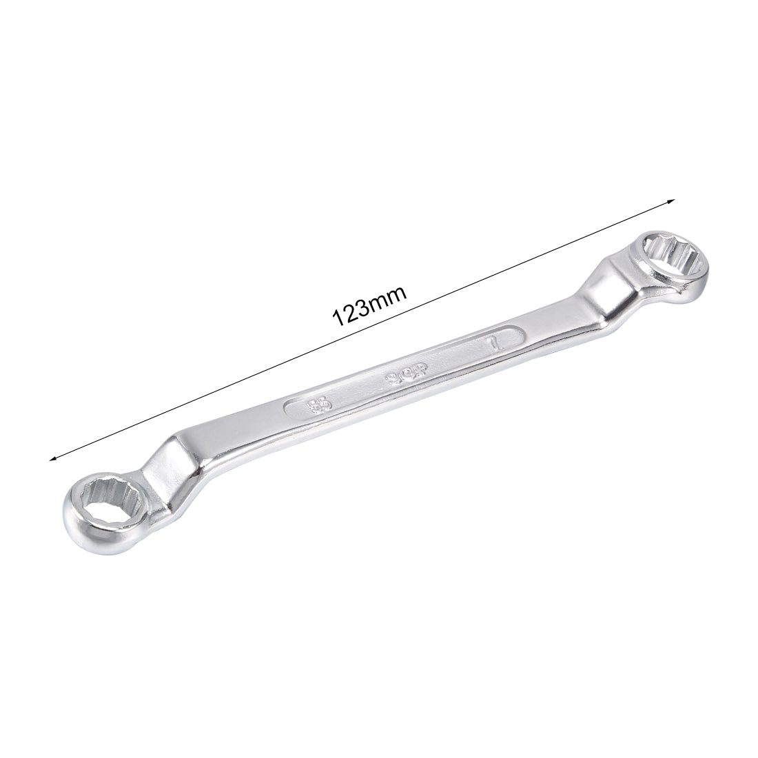 Harfington Metric 12 Point Offset Double Box End Wrench Chrome Plated, Cr-V