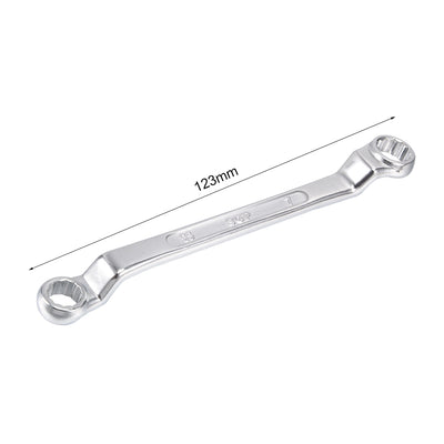 Harfington Metric 12 Point Offset Double Box End Wrench Chrome Plated, Cr-V