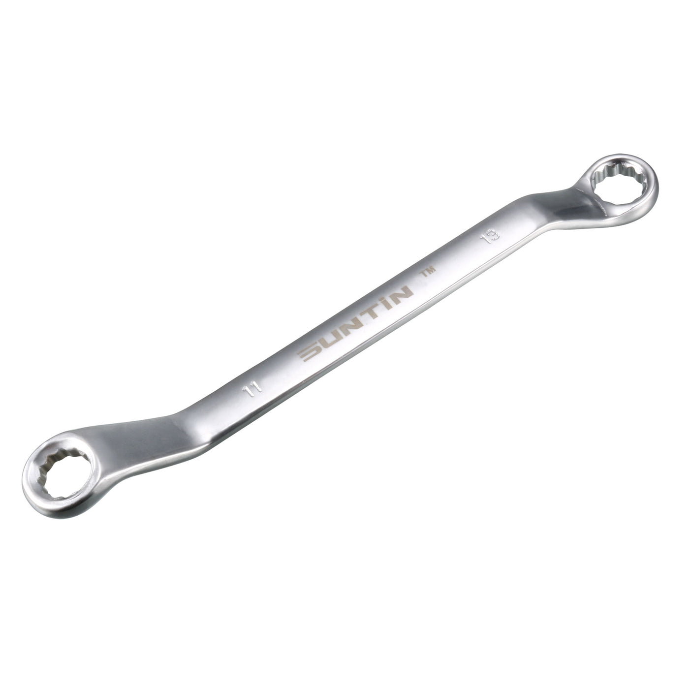 Harfington Metric 12 Point Offset Double Box End Wrench Chrome Plated, Cr-V