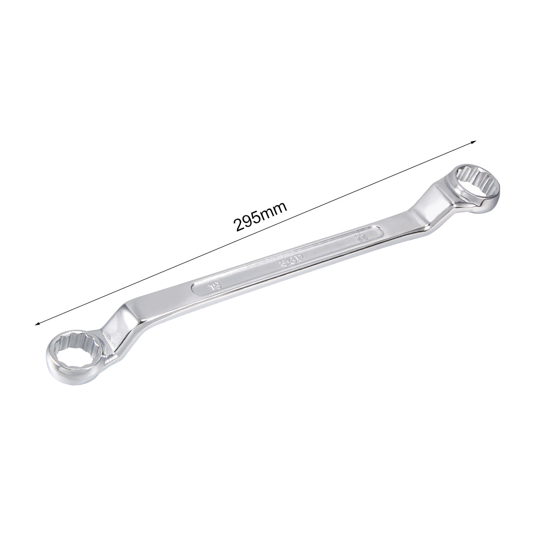 Harfington Metric 12 Point Offset Double Box End Wrench Chrome Plated, Cr-V