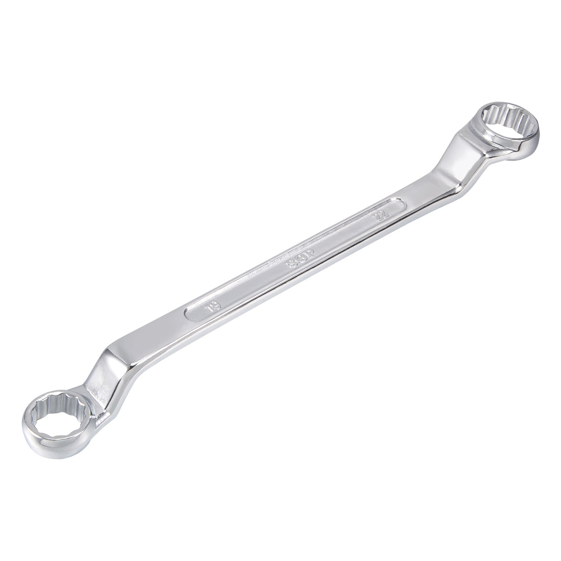 Harfington Metric 12 Point Offset Double Box End Wrench Chrome Plated, Cr-V