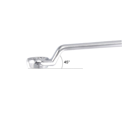 Harfington Metric 12 Point Offset Double Box End Wrench Chrome Plated, Cr-V