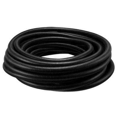 Harfington 17 M 17 x 21.2 mm PP Flexible Corrugated Conduit Tube for Garden,Office Black