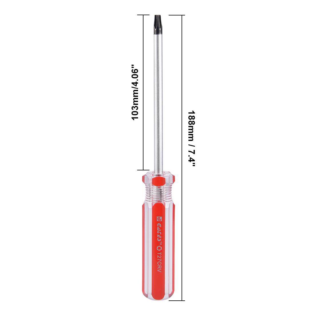 Harfington Magnetic T27 Torx Screwdriver with 4 Inch Cr-V Steel Shaft