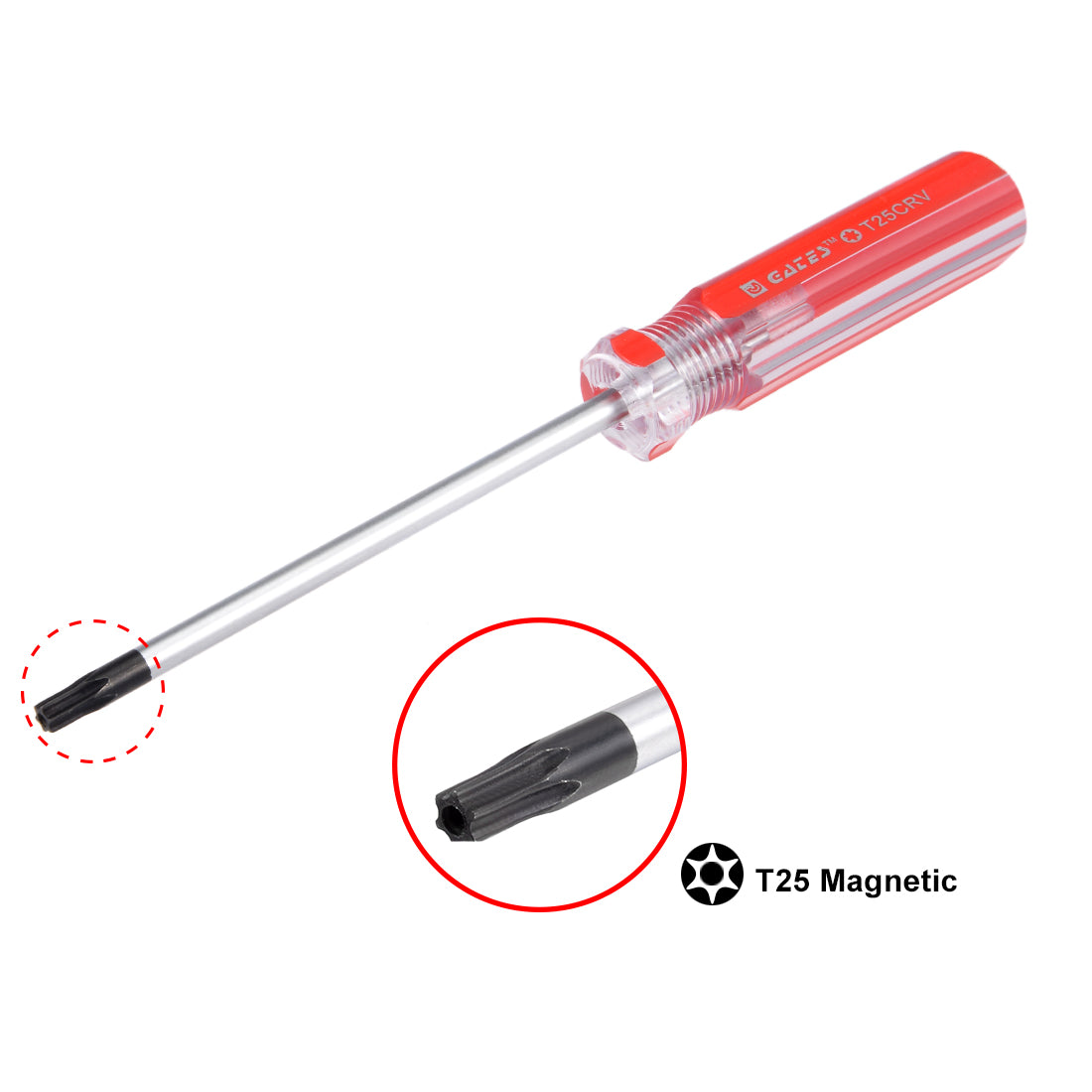 Harfington Magnetic T25 Torx Screwdriver with 4 Inch Cr-V Steel Shaft