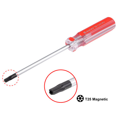 Harfington Magnetic T25 Torx Screwdriver with 4 Inch Cr-V Steel Shaft