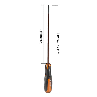 Harfington Slotted Magnetic Screwdriver Round Shaft Comfort Grip