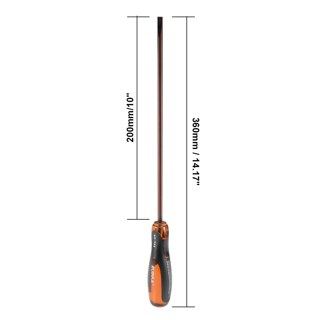 Harfington Slotted Magnetic Screwdriver Round Shaft Comfort Grip