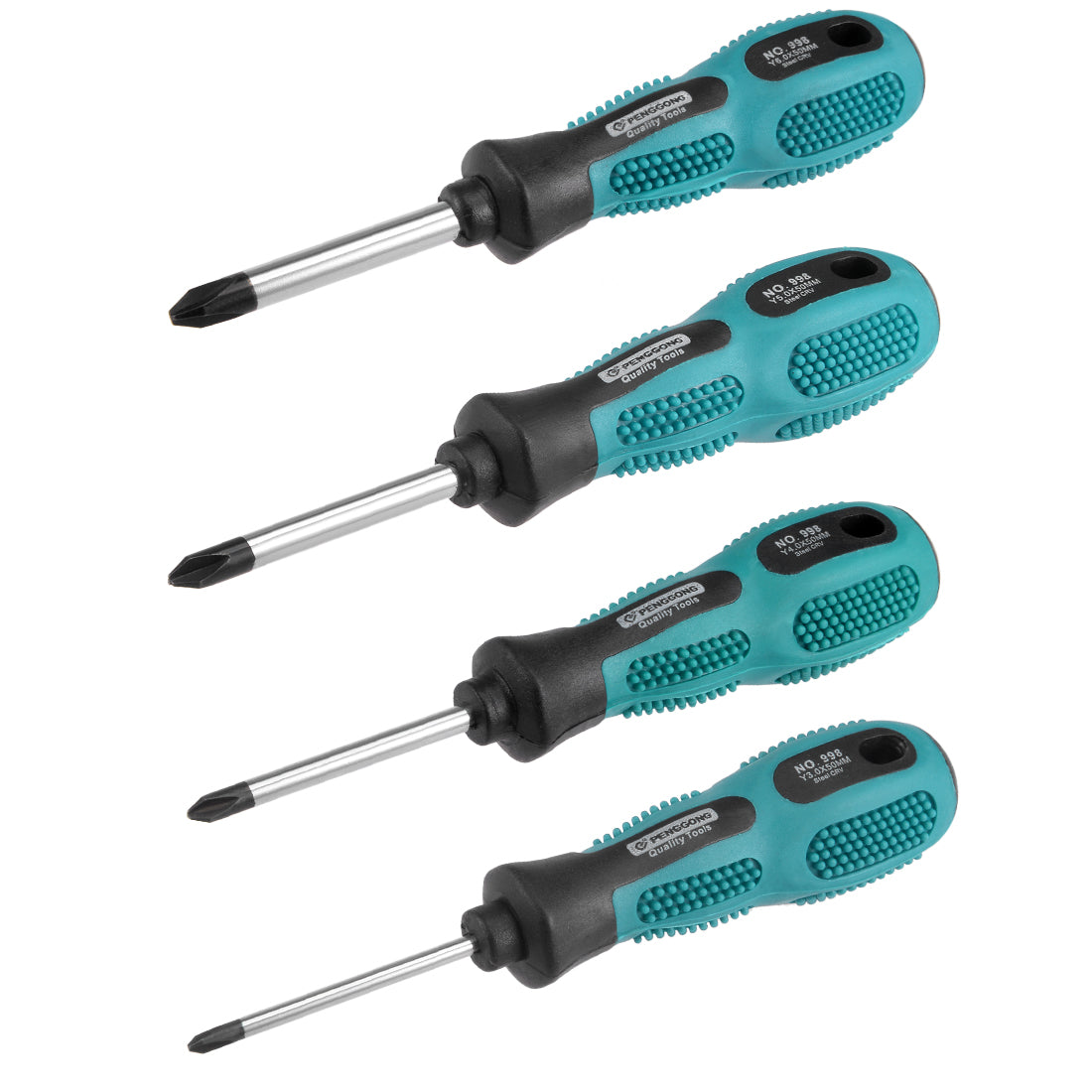 Harfington Magnetic 3mm 4mm 5mm 6mm Y-type Screwdriver Set of 4 Pcs