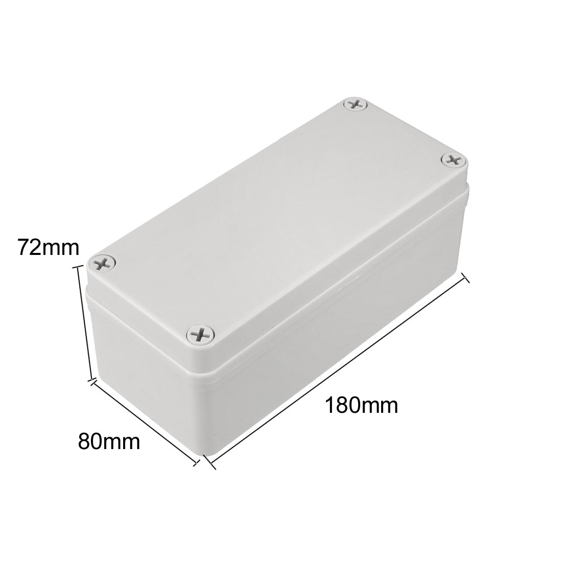 Harfington 180 x 80 x 72mm Electronic ABS Plastic DIY Junction Box Enclosure Case Beige