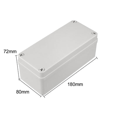 Harfington 180 x 80 x 72mm Electronic ABS Plastic DIY Junction Box Enclosure Case Beige