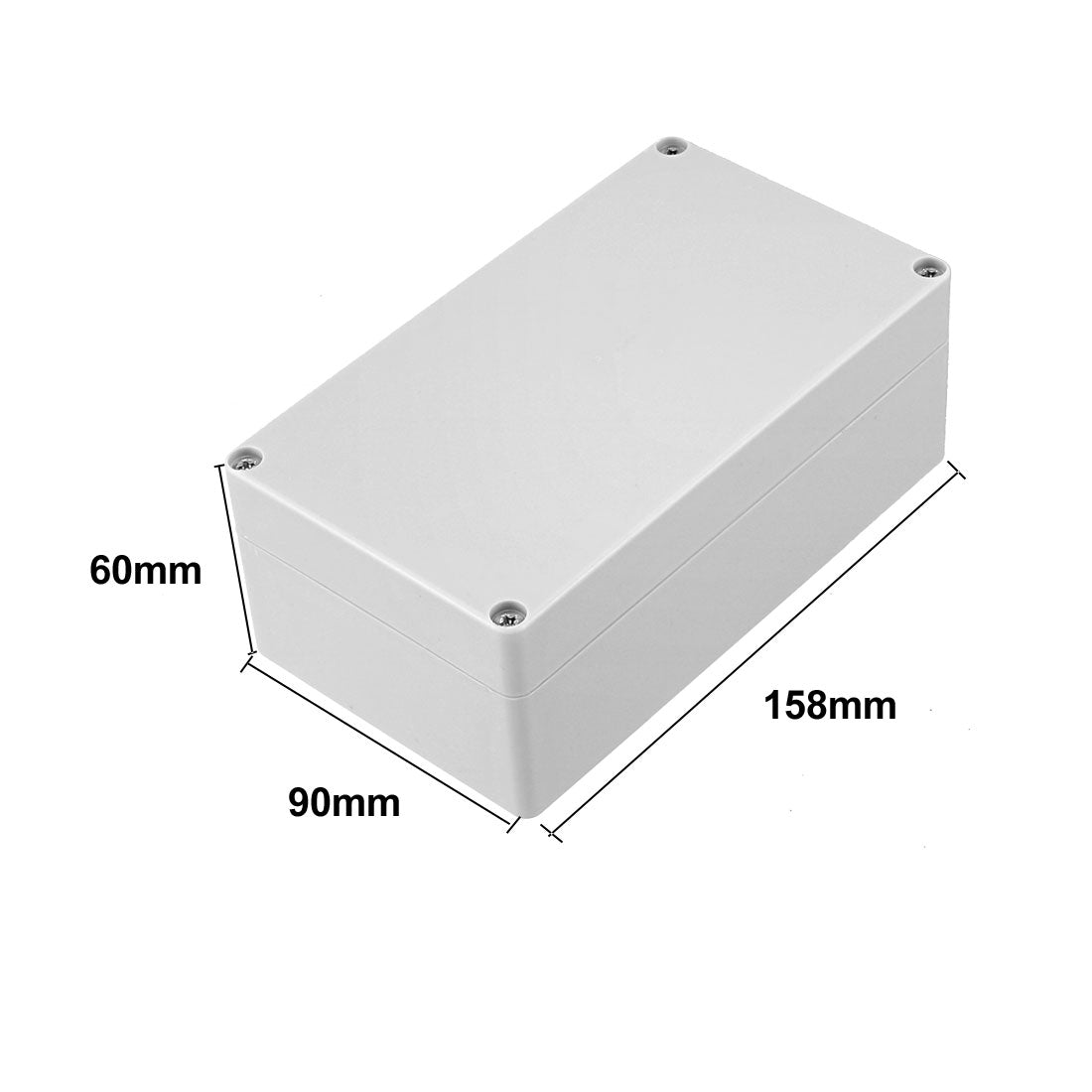 Harfington 158 x 90 x 60mm Electronic ABS Plastic DIY Junction Box Enclosure Case Grey IP66