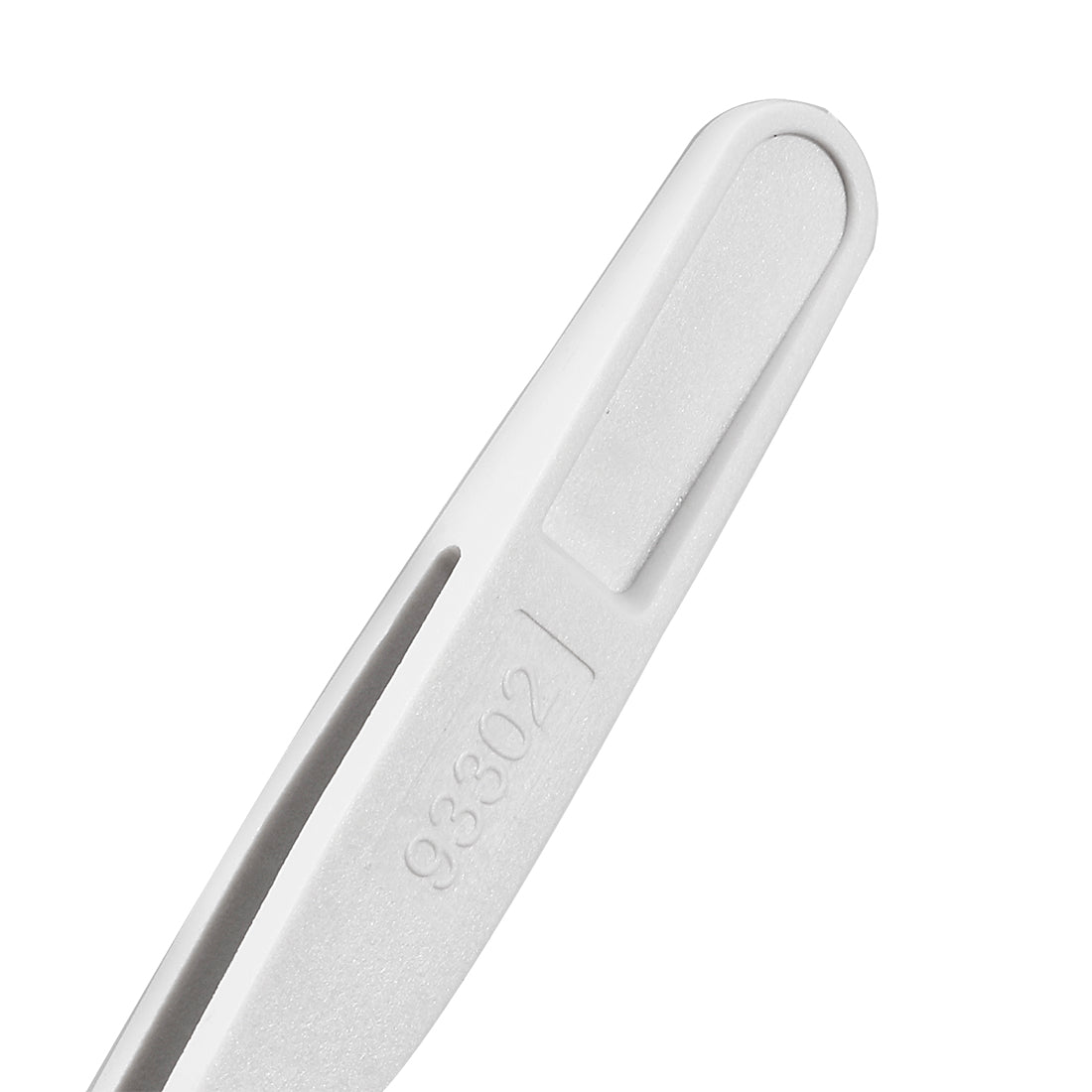 Harfington 93302 White Plastic Fine Point Tip Anti-static Tweezers 4.7 Inch Length 93302