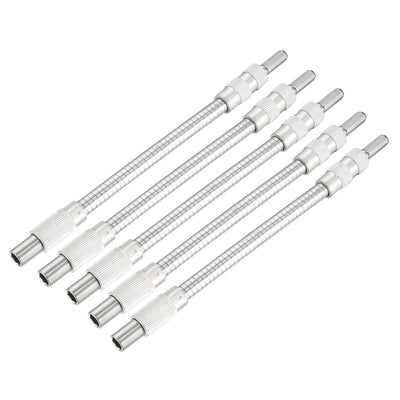 Harfington 5PCS 1/4-inch Drive Flexible Extension Bar 200mm Length