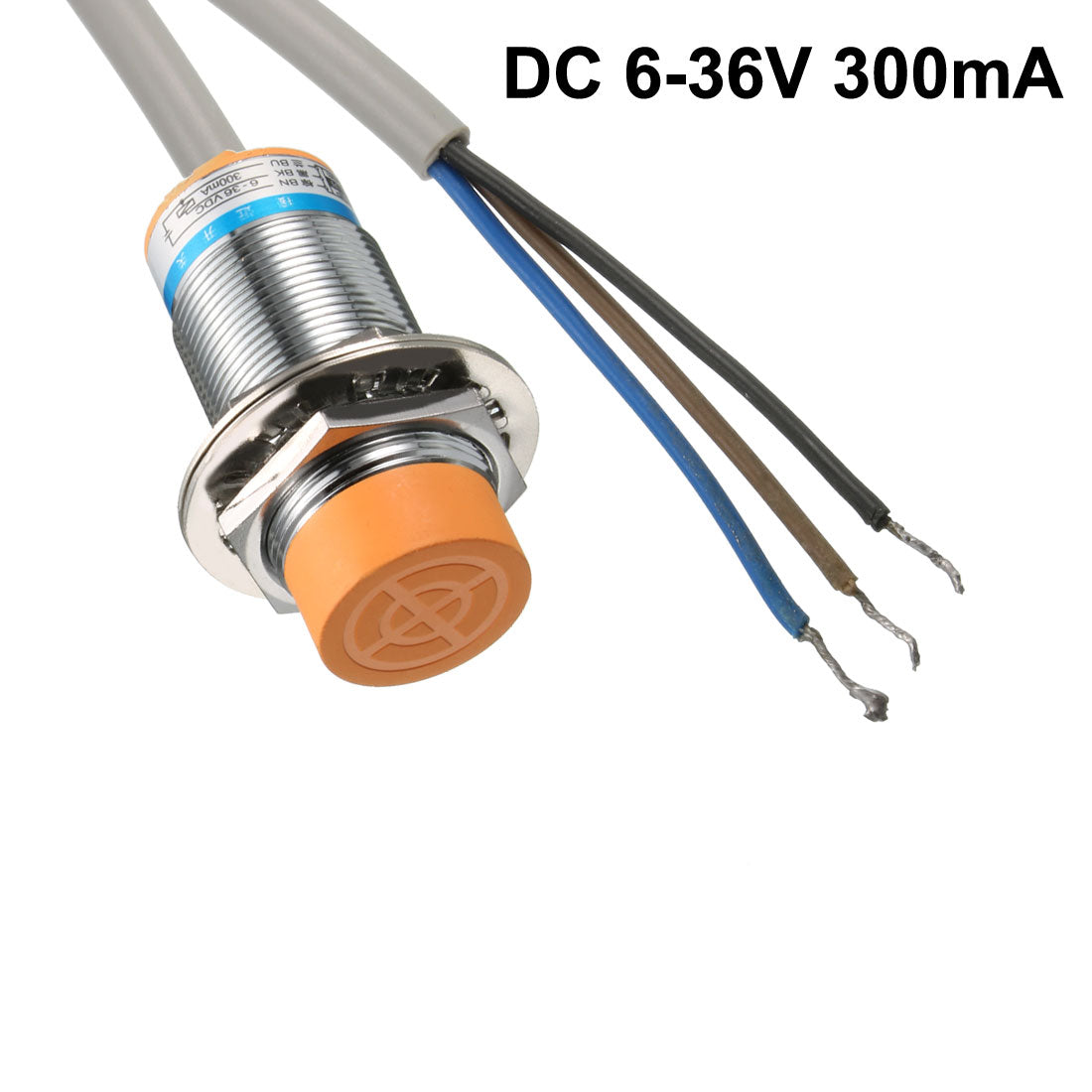 Harfington 15mm Inductive Proximity Sensor Switch Detector PNP NO DC 6-36V 300mA 3-wire Cylinder Type LJ30A3-15-Z/BY