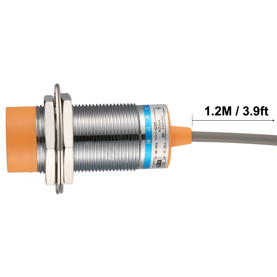 Harfington 15mm Inductive Proximity Sensor Switch Detector NO AC 90-250V 400mA 2-wire LJ30A3-15-J/EZ