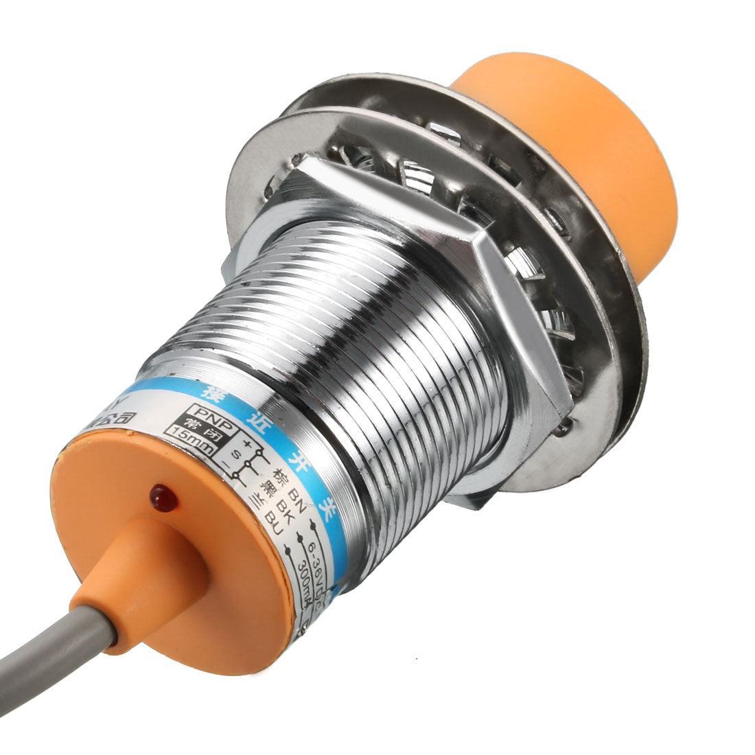 Harfington 15mm Inductive Proximity Sensor Switch Detector PNP NC DC 6-36V 300mA 3-wire LJ30A3-15-Z/AY