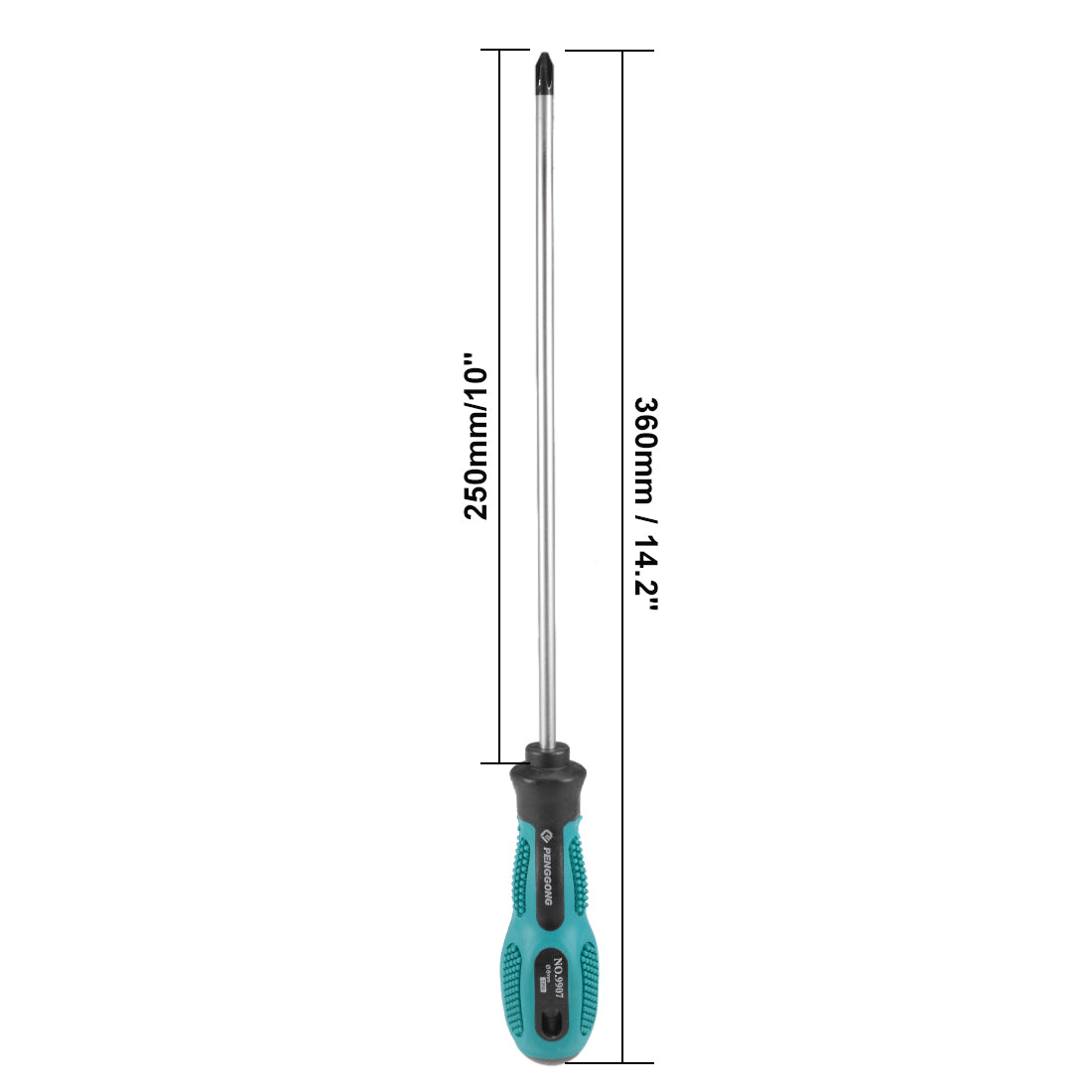 Harfington Phillips Screwdriver Round Shaft Non Slip Comfortable Handle