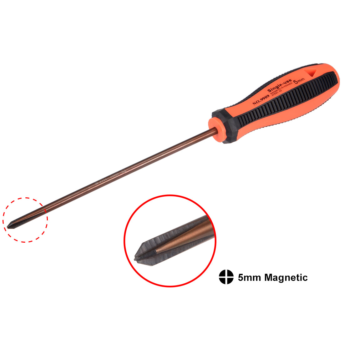 Harfington #0(PH0) Phillips Screwdriver 5 Inch Round Shaft Magnetic 1