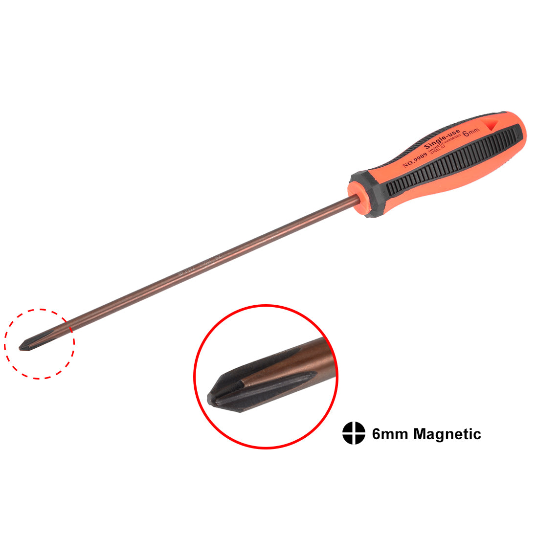 Harfington #0(PH0) Phillips Screwdriver 5 Inch Round Shaft Magnetic 1
