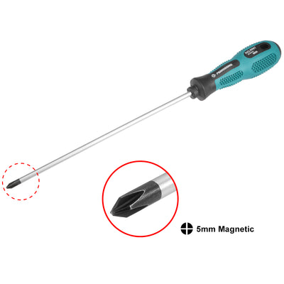 Harfington Phillips Screwdriver Round Shaft Non Slip Comfortable Handle