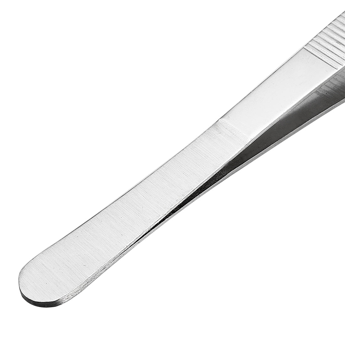 Harfington 10-Inch Stainless Steel Tweezers with Curved Pointed Serrated Tip