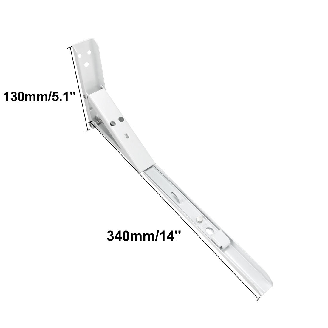 Harfington 14" Shelf Bracket, 90 Degree, Spring Loaded Wall Mounting, Folding Angle Supports 2pcs