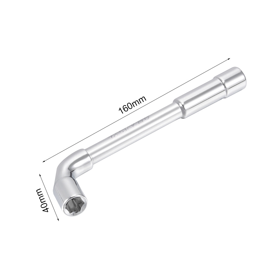 Harfington Metric L Shaped Angled Hex Socket Wrench Chrome Plated, Cr-V