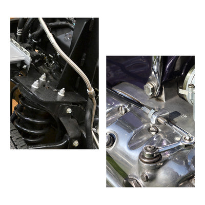 Harfington 150pcs 1/4-20 Brass Tone Steel Flat Head Rivet Nut Insert  for Car