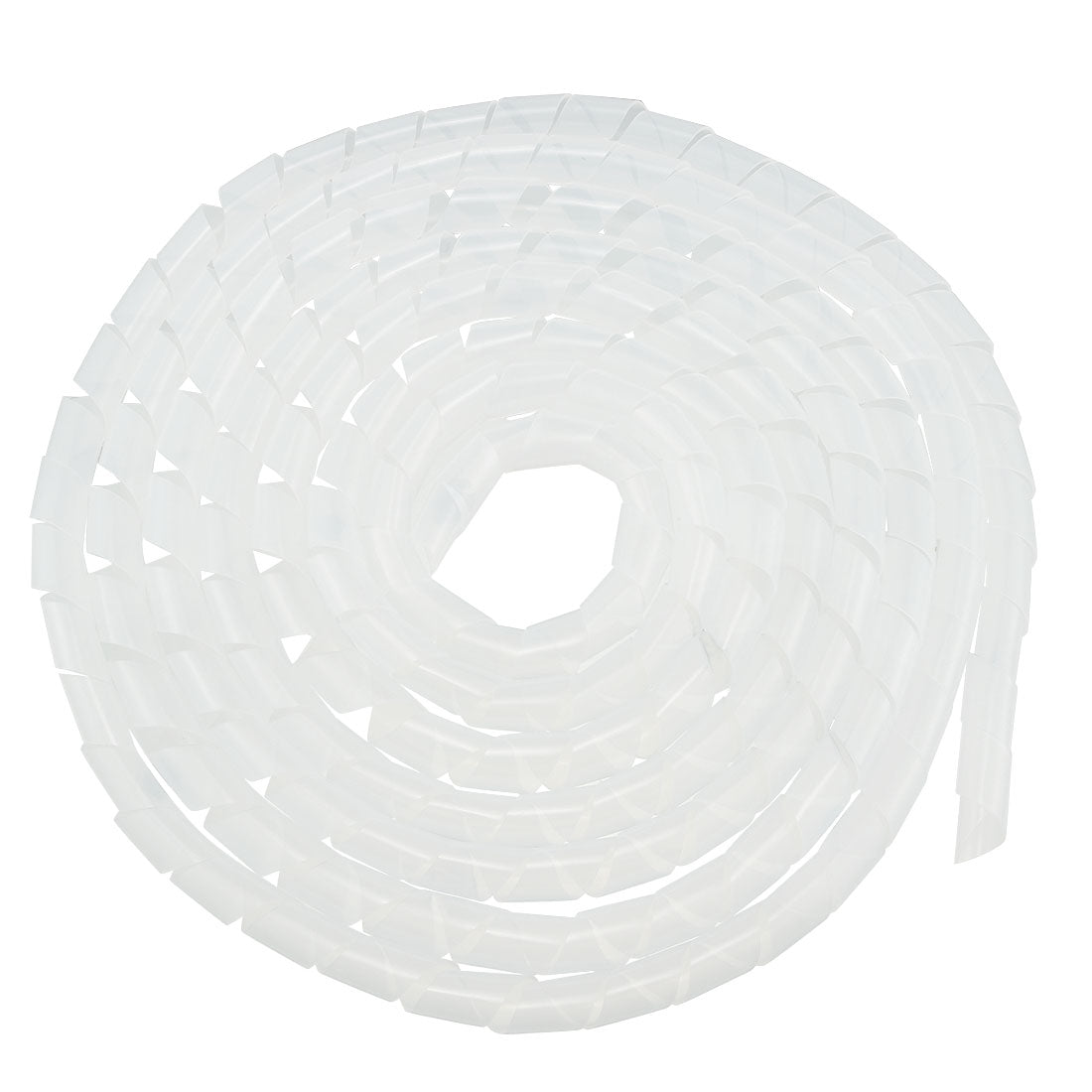 Harfington 16mm Flexible Spiral Tube Cable Wire Wrap Computer Manage Cord Translucent 4-5M