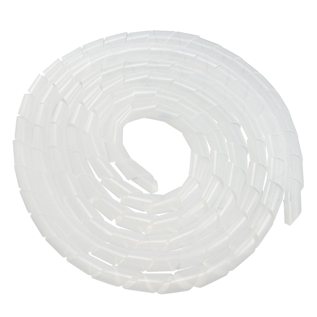 Harfington 18mm Flexible Spiral Tube Cable Wire Wrap Computer Manage Cord Transparent 3.5-4M